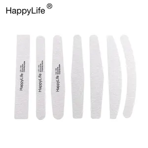 Happylife-Equipo para el cuidado de las uñas OEM ODM, Material Eva, Diamante de doble cara, personalizado, tablero de esmeril, lima de uñas profesional cebra