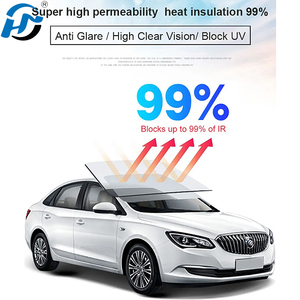 Siêu tối màu đen vật nuôi Limo cửa sổ Tint 1% 50% ánh sáng truyền qua Bảo vệ lá phim cuộn chống trầy xước bảo vệ cửa sổ bìa - Product Image 3