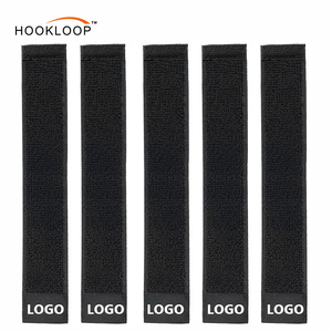 Sangles de rangement pour câbles Selfie, organisateur de cordons extensibles noirs à boucles auto-agrippantes qui restent fixées au câble pour la gestion des câbles électriques - Product Image 1