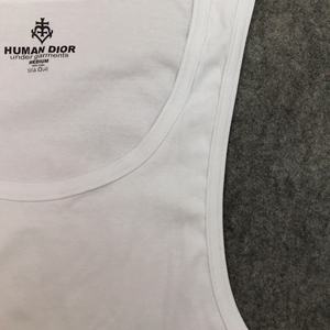 Thanh Lịch Màu Trắng Than Người Đàn Ông Của Tank Tops-Mềm Mại Thoáng Khí Hoàn Hảo Cho Phòng Tập Thể Dục Và Mặc Giản Dị Bán Buôn Vest - Product Image 4