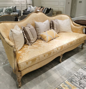 फ्रेंच शास्त्रीय फर्नीचर सोफा सेट के लिए कीमत के साथ रेशम कपड़े डिजाइन कमरे में रहने वाले फर्नीचर - Product Image 2