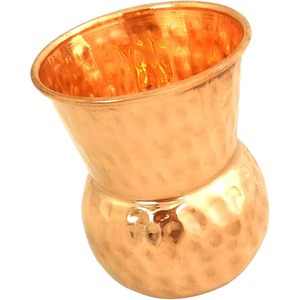 PARIJAT HANDICRAFT Vaso martillado hecho a mano Tazas de mula de metal de Moscú Tazas para bebidas de cóctel y refrescos - Product Image 4