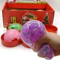Jouet anti-stress à presser en forme de renne de Noël coloré, boîte mystère surprise, cadeau de fête en gros
