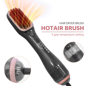 Hot bán tất cả trong một ép tóc uốn công cụ tạo kiểu tóc Máy sấy tóc Hot Lược Máy sấy tóc bàn chải - Product Image 4