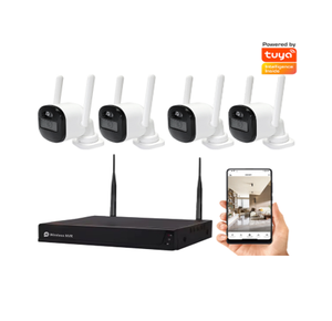 Hệ thống camera an ninh không dây Wifi 4 kênh 8 kênh 3MP, bộ NVR, tầm nhìn ban đêm, camera PTZ, camera <span class=keywords><strong>CCTV</strong></span> ẩn, Tuya Smart, ổ cứng 6TB, HDMI - Product Image 3