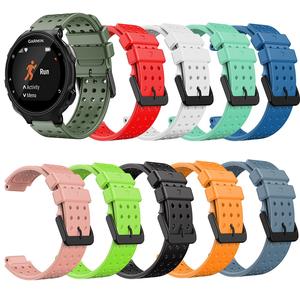 <span class=keywords><strong>Correa</strong></span> de <span class=keywords><strong>reloj</strong></span> de silicona suave estilo agujero de 22mm para <span class=keywords><strong>Garmin</strong></span> Forerunner <span class=keywords><strong>735XT</strong></span> 220 230 235 620 630 - Product Image 1