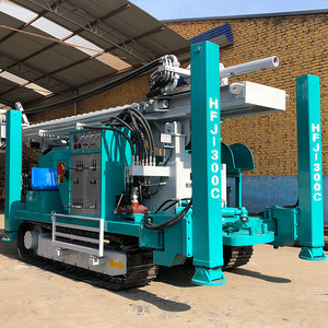 Machine de forage de puits d'eau hydraulique sur chenilles série <span class=keywords><strong>HFJ</strong></span>, profondeur de forage de 200 m, moteur et composants de roulement portables - Product Image 5