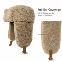 Chapeau d'hiver en fourrure avec cache-oreilles et sangle à boucle pour femmes et hommes, chapeau aviateur Ushanka