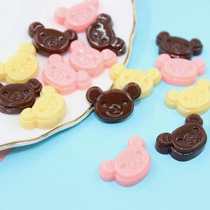Cabujones de resina de chocolate con forma de oso lindo y base plana para manualidades DIY, dijes para slime, miniaturas para casas de muñecas y comida - Product Image 2