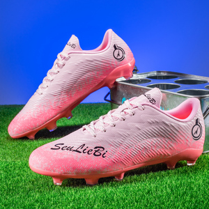 Vendita calda personalizzabile di Design <span class=keywords><strong>Turf</strong></span> calcio Futsal <span class=keywords><strong>scarpe</strong></span> da calcio per gli uomini suola in Mesh abbigliamento comodo per l'estate - Product Image 3