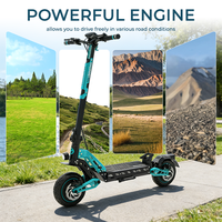 Trottinette électrique pliable puissante 1900W à double moteur, longue autonomie, compacte, pour les déplacements en ville