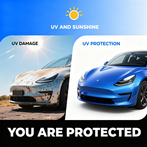 Película Protectora de Pintura para Automóviles con Cambio de Color TPU PPF Superhidrófoba y Antiamarilleo con Garantía de 10 Años, Protección UV para <span class=keywords><strong>la</strong></span> Carrocería, Instalación en Seco - Product Image 4