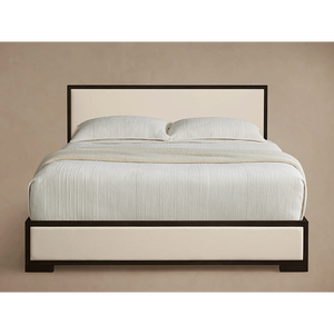 豪华床卧室室内家具舒适座椅实心橡木特大床 - Product Image 2