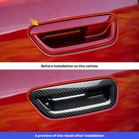 Cadre de poignée de porte extérieure en fibre de carbone véritable Shasha pour Dodge Charger/Challenger 2024-2026, accessoires extérieurs pour deux portes
