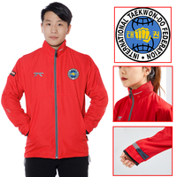 Veste d'entraîneur de Taekwondo ITF avec logo personnalisé, uniforme d'équipe personnalisable pour l'école d'arts martiaux