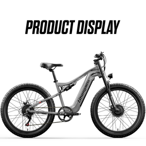 Bicicleta Eléctrica Todoterreno de Alto Rendimiento con Doble Motor de 48V 2000W, Suspensión Completa, Llantas Anchas de Aleación para Adultos - Product Image 1