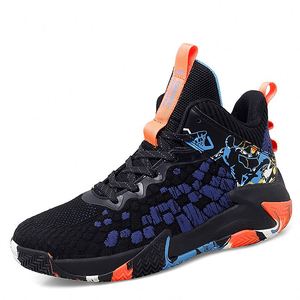Vente en gros de baskets de haute qualité respirantes avec plateforme et amorti, antidérapantes, réfléchissantes, pour le basketball en plein air, pour hommes - Product Image 1