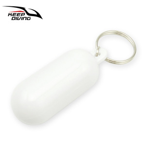 Porte-clés flottant Keep Diving, bouée en plastique jaune de 6.4cm, accessoires pour sports nautiques de plage - Product Image 2