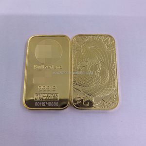 Barre de cuivre plaquée or 1oz, non magnétique, en laiton, avec motif Serpent du <span class=keywords><strong>Zodiaque</strong></span> 2025, artisanat métallique de série variée - Product Image 2