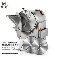 Machine à hacher les légumes commerciale, machine à hacher les légumes automatique pour l'usine alimentaire, la cuisine
