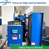 Machine à glace en flocons 500 kg, 220V 50/60Hz, monophasé, avec bac à glace