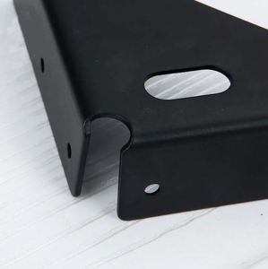 Piezas de estampado de placa de metal Muebles Soporte de trípode grande Soporte de ángulo de conexión - Product Image 5