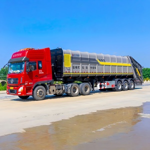 China Manufacturer 3 Axle 47cbm Mobile Waste Garbage Collection Truck Trailer Compressed Compactor Garbage Semi Trailer - Product Image 3