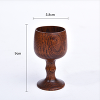 Coupe à vin rouge en bois écologique à succès, coupe à champagne portable