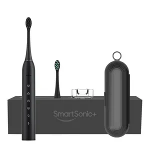 3 Intensities 4 Modes Private Label Wireless Charging IPX8 Sonic Electric Toothbrush for Adult