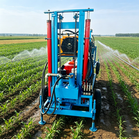 MIKTON MKD-200 Foreuse de puits d'eau portable sur chenilles diesel 200m avec pompe et moteur