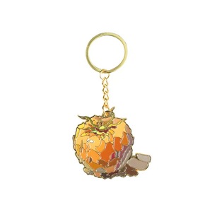 Porte-clés en laiton personnalisé en gros d'usine, mignon, 2D 3D, avec logo d'entreprise, lettre, émail, porte-clés métallique sur mesure - Product Image 2