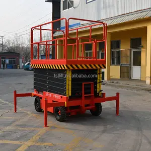 CE-Approved Electric Mobile Lift Platform Hydraulic Single Person Scissor ManLift Restaurant Industry