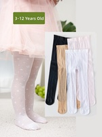 Collants pour filles certifiés Oeko-Tex, motif papillon, tricotés, écologiques, respirants, standard, transparents, doux et élastiques