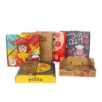 Pizza-Kartons Großhandel China Individuell Bedruckte Schwarze Wellpappe Pizza-Verpackungsbox