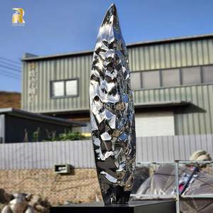 बिक्री के लिए उच्च गुणवत्ता वाले कस्टम आकार आउटडोर स्टेनलेस स्टील मूर्ति मूर्तिकला - Product Image 4