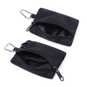 Nylon Mini Coin Pouch with Zipper and Keychain Clip Small Wallet Card Holder Change Purse for Men Women Kids - Product Image 3