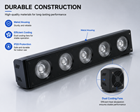 Tira de luz LED COB RGB de 5x30W 150W con lente de panal de abeja, píxel DMX512, CRI Ra90, AC100-240V, para bar, escenario, iluminación de pared, efecto de teñido y flash para discoteca