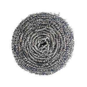 Stainless Steel Cleaning Ball Circular Kitchen Scrubber Pot Cleaner Daily Necessities - Product Image 2