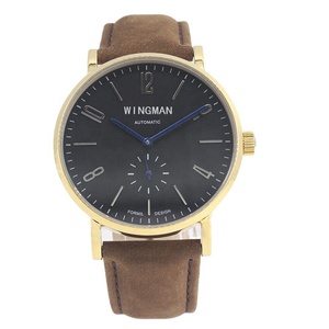 Reloj de Pulsera Clásico para Hombre, con Esfera Grande y Sencilla, Movimiento Automático OEM Sea-Gull ST1701, Esfera Blanca con Números Arábigos - Product Image 1