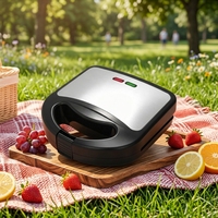 JD20432 Grille-pain électrique automatique portable en plastique, design vertical pour rangement, appareil de cuisine domestique