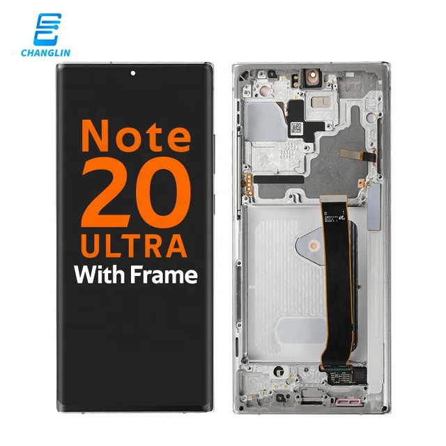 Super Amoled for Samsung Galaxy Note 20 Ultra Display with Frame Pantallas Tela Digitizer Oled LCD Touch Screen 24 Hours Online