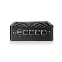 China Factory 4 LANs J4125 N4000 enrutador de firewall mini pc DP + HD MI pantalla dual J4125 N4000 sin ventilador min PC NUC