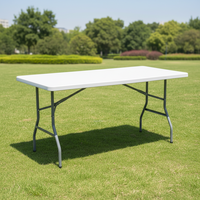 Table de pique-nique pliable moderne en HDPE durable pour usage extérieur RJ LH-862 pour mobilier de centre commercial