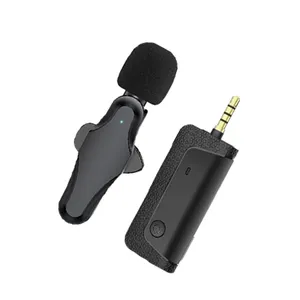 Campione gratuito NEEXXT K35 Pro senza fili Lavalier microfono Mini Aux Audio Studio Podcast apparecchiature Mic portatile