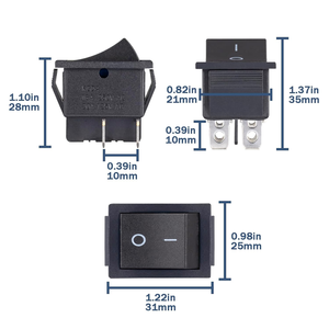 Interruptor Basculante Cuadrado <span class=keywords><strong>de</strong></span> 4 Pines, 30A, 12V CC, Encendido/Apagado, para RV, Autocaravana, Barco, Equipo Industrial Marino - Product Image 2