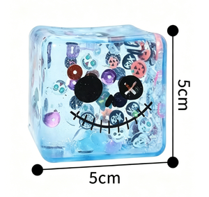 Juguete Antiestrés Squishy de Halloween al por Mayor - Cubo de Cara Fea de 5cm para Bromas y Alivio del Estrés para Niños y Adultos - Product Image 2