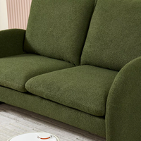 Minimalist isches weißes/braunes/grünes modulares Loveseat-Sofa garnitur für kleine Wohnzimmer hotels Bequemer gepolsterter Schwamm