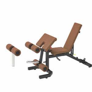 <span class=keywords><strong>Banc</strong></span> réglable multifonction S115 à inclinaison plate avec courbure des jambes Équipement de gymnastique - Product Image 1
