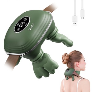 Nuevo Masajeador Eléctrico <span class=keywords><strong>Shiatsu</strong></span> para Cuello y Espalda, Masaje de Tejido Profundo 4D, Almohada de Masaje con Calor, Recargable por USB-C, Masajeador de Hombros - Product Image 1