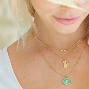 Collier pendentif exquis en argent sterling 925 Texas Lone Star Cowboy Cowgirl Boot - Product Image 3